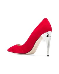 rote Wildleder Pumps von Giuseppe Zanotti Design