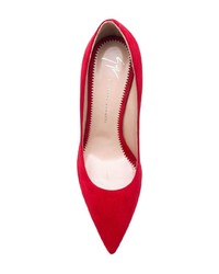 rote Wildleder Pumps von Giuseppe Zanotti Design