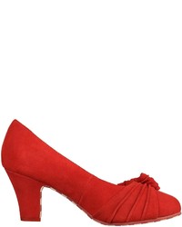 rote Wildleder Pumps von Lola Ramona