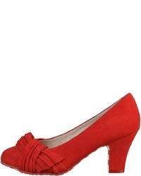 rote Wildleder Pumps von Lola Ramona