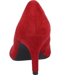 rote Wildleder Pumps von Marco Tozzi