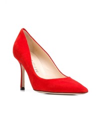 rote Wildleder Pumps von Marc Ellis