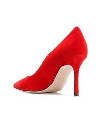 rote Wildleder Pumps von Marc Ellis