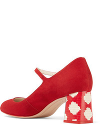 rote Wildleder Pumps von Sophia Webster