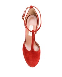 rote Wildleder Pumps von L'Autre Chose