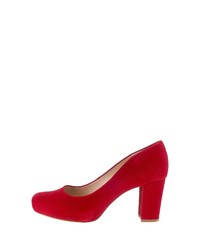 rote Wildleder Pumps von Unisa