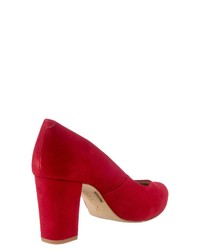 rote Wildleder Pumps von Unisa