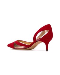 rote Wildleder Pumps von Alexandre Birman