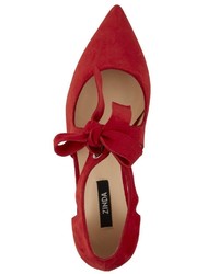 rote Wildleder Pumps von Zinda