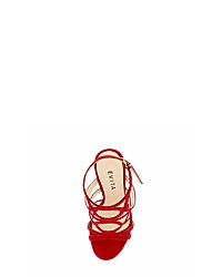 rote Wildleder Sandaletten von Evita