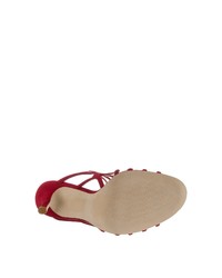 rote Wildleder Sandaletten von Steve Madden