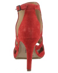 rote Wildleder Sandaletten von tizian SHOES