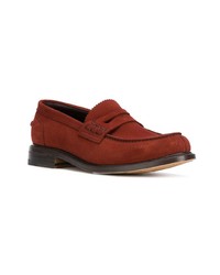 rote Wildleder Slipper von Berwick Shoes