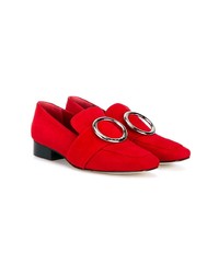 rote Wildleder Slipper von Dorateymur