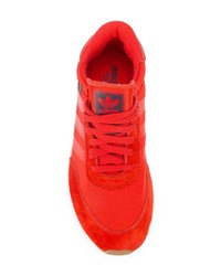 rote Wildleder Sportschuhe von adidas