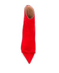 rote Wildleder Stiefeletten von RED Valentino