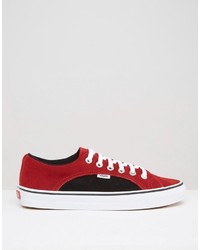 rote Wildleder Turnschuhe von Vans