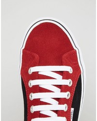 rote Wildleder Turnschuhe von Vans