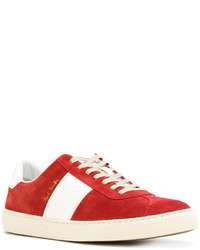 rote Wildleder Turnschuhe von Paul Smith