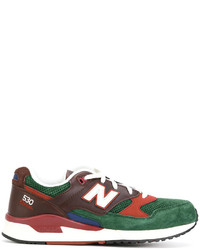 rote Wildleder Turnschuhe von New Balance