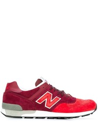 rote Wildleder Turnschuhe von New Balance