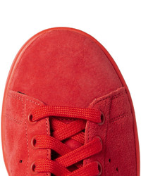 rote Wildleder Turnschuhe von adidas