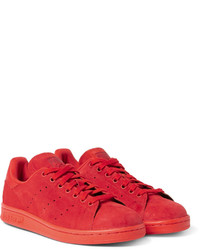 rote Wildleder Turnschuhe von adidas