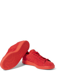 rote Wildleder Turnschuhe von adidas