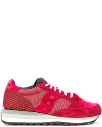 rote Wildleder Turnschuhe von Saucony