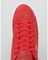 rote Wildleder Turnschuhe von Puma