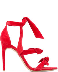 rote Wildledersandalen von Alexandre Birman