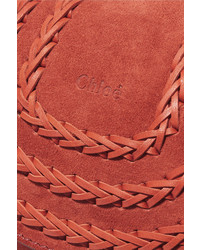 rote Wildledertaschen von Chloé