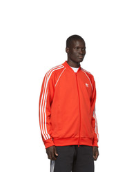 rote Windjacke von adidas Originals