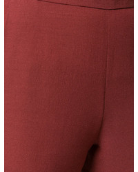 rote Wollschlaghose von Rosetta Getty