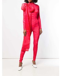 roter bedruckter Jumpsuit von Atu Body Couture