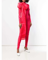 roter bedruckter Jumpsuit von Atu Body Couture