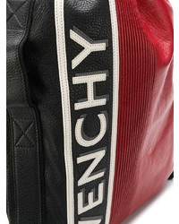 roter bedruckter Leder Rucksack von Givenchy