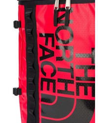 roter bedruckter Leder Rucksack von The North Face