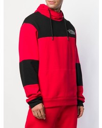 roter bedruckter Pullover mit einem Kapuze von The North Face