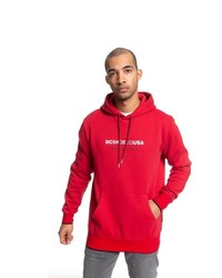 roter bedruckter Pullover mit einem Kapuze von DC Shoes