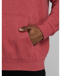 roter bedruckter Pullover mit einem Kapuze von Jack & Jones