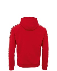 roter bedruckter Pullover mit einem Kapuze von Kappa