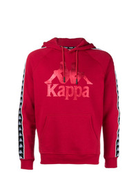 roter bedruckter Pullover mit einem Kapuze von Kappa