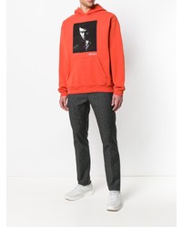 roter bedruckter Pullover mit einem Kapuze von Noon Goons