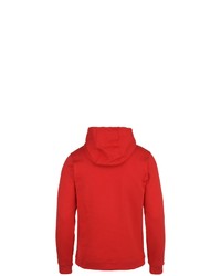 roter bedruckter Pullover mit einem Kapuze von Nike