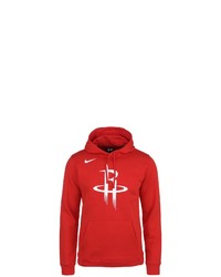 roter bedruckter Pullover mit einem Kapuze von Nike