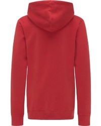 roter bedruckter Pullover mit einem Kapuze von Petrol Industries