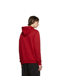 roter bedruckter Pullover mit einem Kapuze von Kenzo