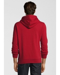 roter bedruckter Pullover mit einem Kapuze von Replay