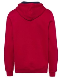 roter bedruckter Pullover mit einem Kapuze von ROADSIGN australia